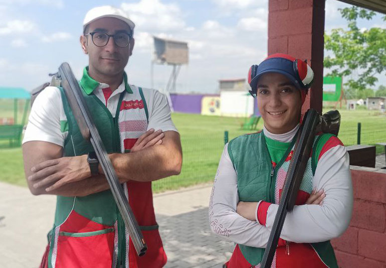 خواهر و برادر در جام جهانی تیراندازی مدال گرفتند