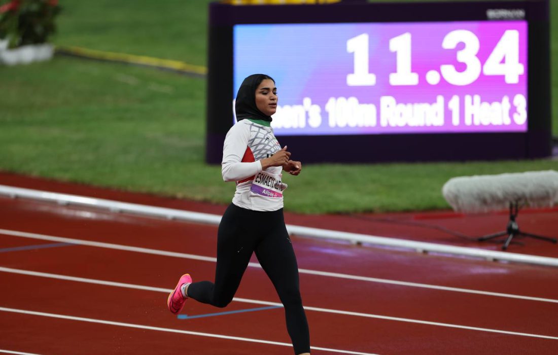 حمیده اسماعیل نژاد در دو صد متر هفتم شد