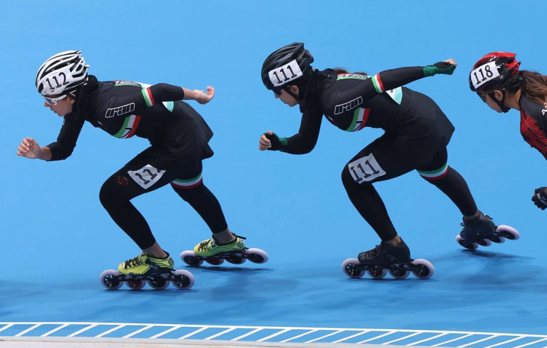 پایان کار دختران اسکیت با رتبه هفتم و هشتم سرعت