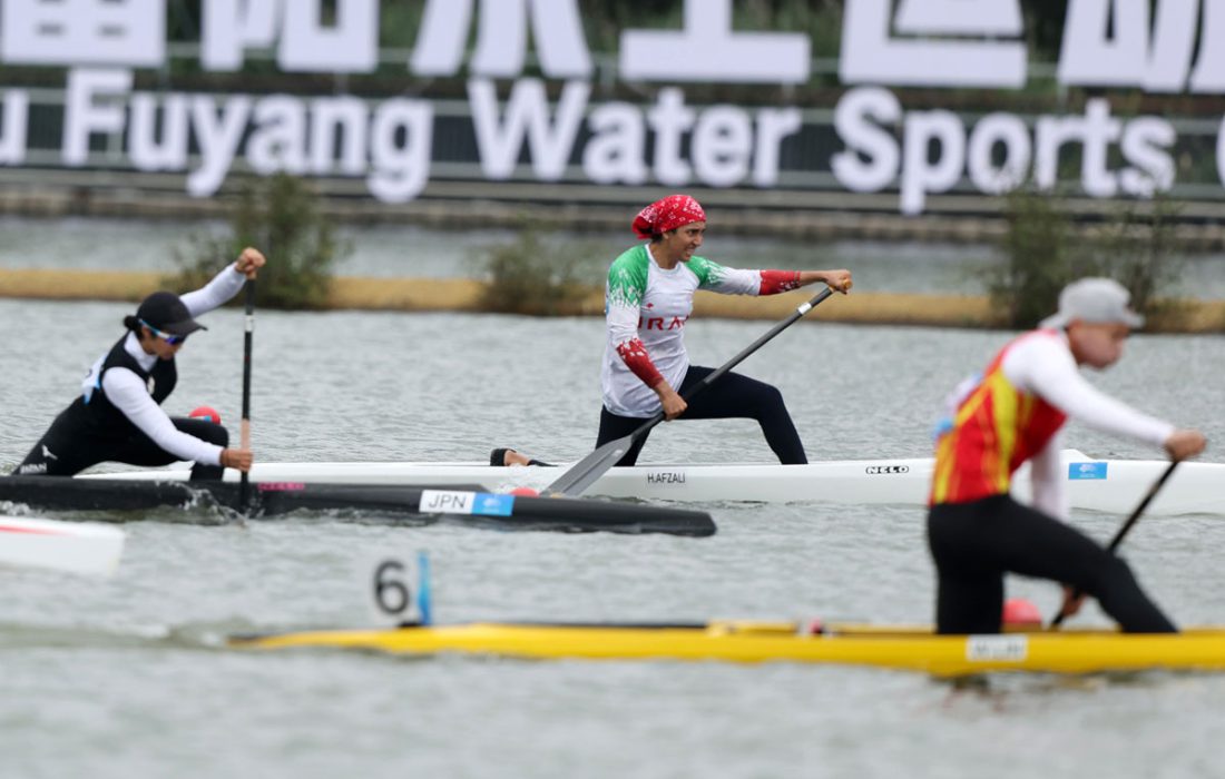 پایان کار هیوا افضلی با رتبه ششم کانو ۲۰۰ متر