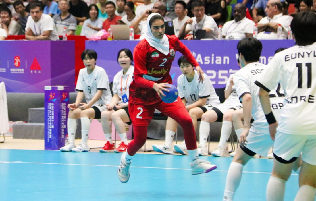 پیروزی دختران نوجوانان هندبال برابر هند